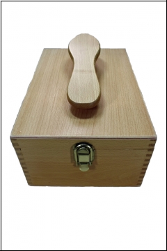 Shoe care box wood