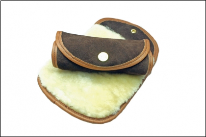 Polierhandschuh aus Schafsfell, braun