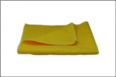 Schuhputztuch, gelb, 80% Baumwolle, ca. 33 cm x 33 cm
