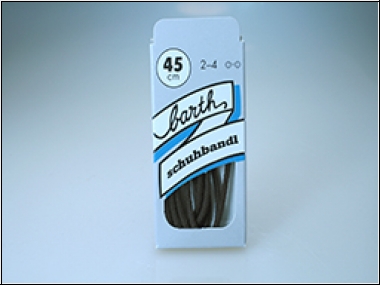 Schnürsenkel, rund 45 cm, braun, Quaste Kunststoff