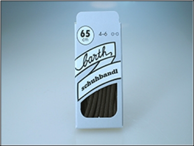 Schnürsenkel, rund 65 cm, braun, Quaste Kunststoff