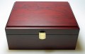 Schuhputzkiste aus Rosenholzfurnier ohne Füllung